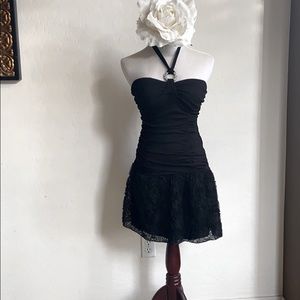 Black Halter Dress (L)